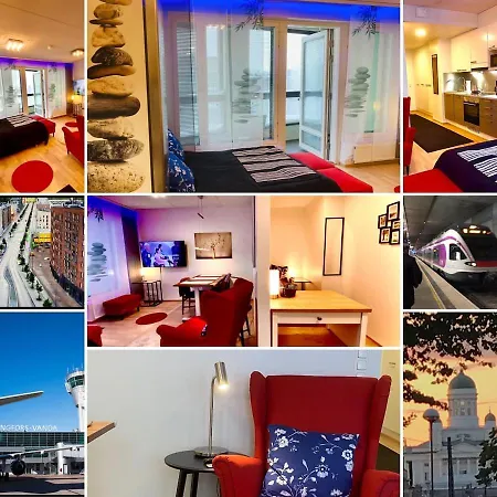 To Luxstudio Savusuite From Helsinki Airport 6 Min, To 27min, Freeparking In Kivistoe Apartment